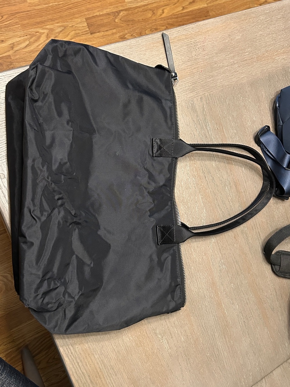 Marc Jacobs Black Nylon Shoulder Tote with Zip
